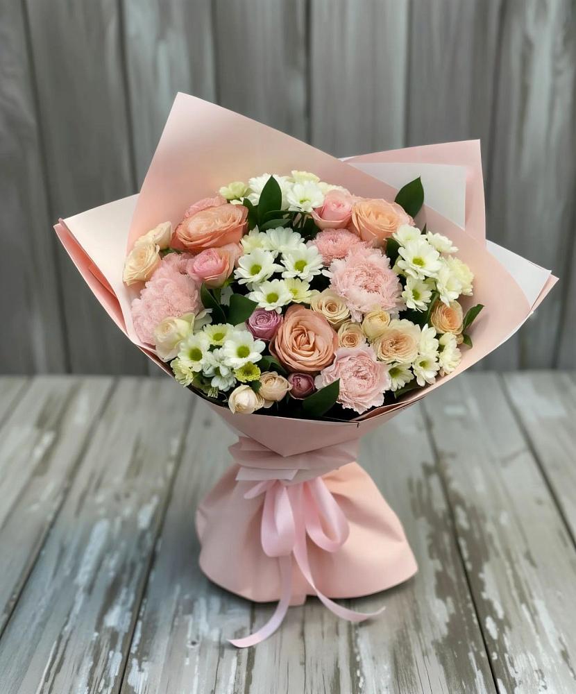 Букет цветов из: Гвоздики, Розы и Хризантемы в Стерлитамаке