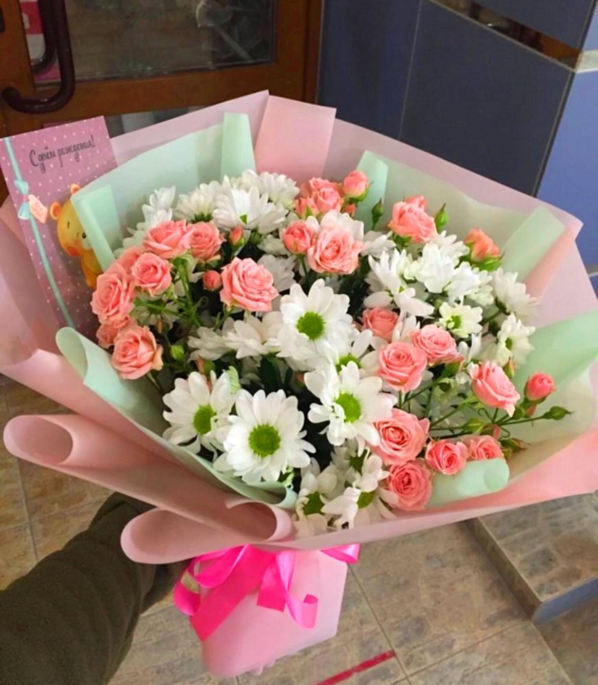 Букет цветов из: Розы и Хризантемы в Стерлитамаке
