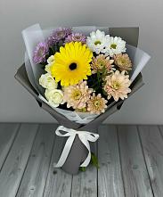 Букет цветов из:  Розы, Герберы и Хризантемы #REPLACE_PRED# Стерлитамаке