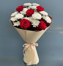 Букет цветов из:  Розы и Хризантемы в Стерлитамаке