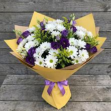 Букет цветов из:  Ирисы, Хризантемы и Ромашки в Стерлитамаке