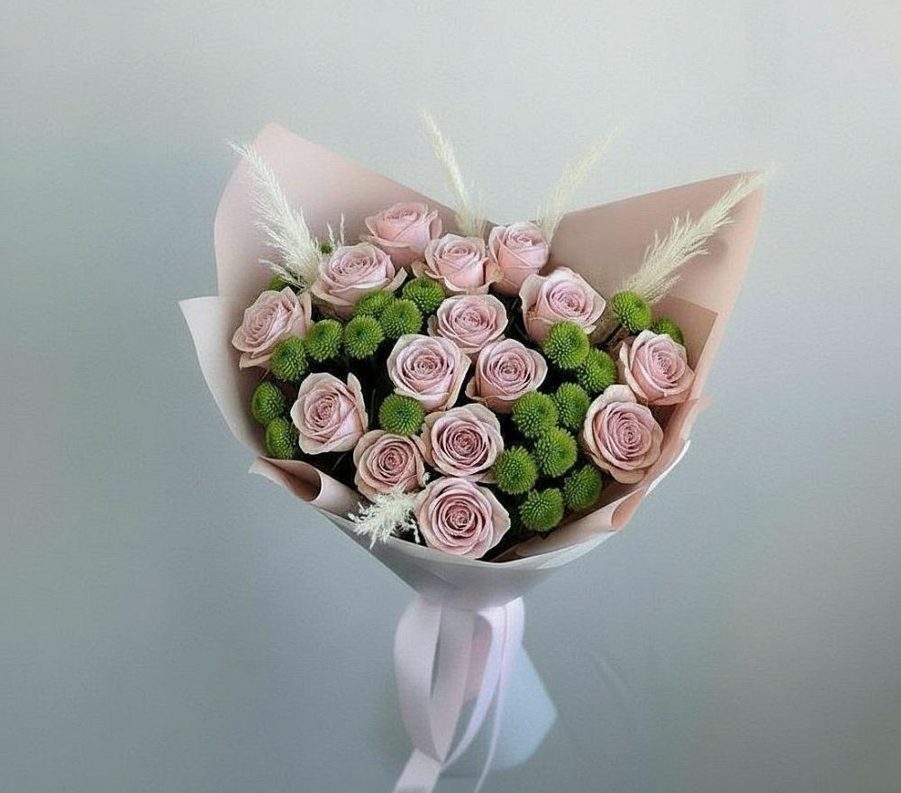 Букет цветов из: Розы и Хризантемы в Стерлитамаке