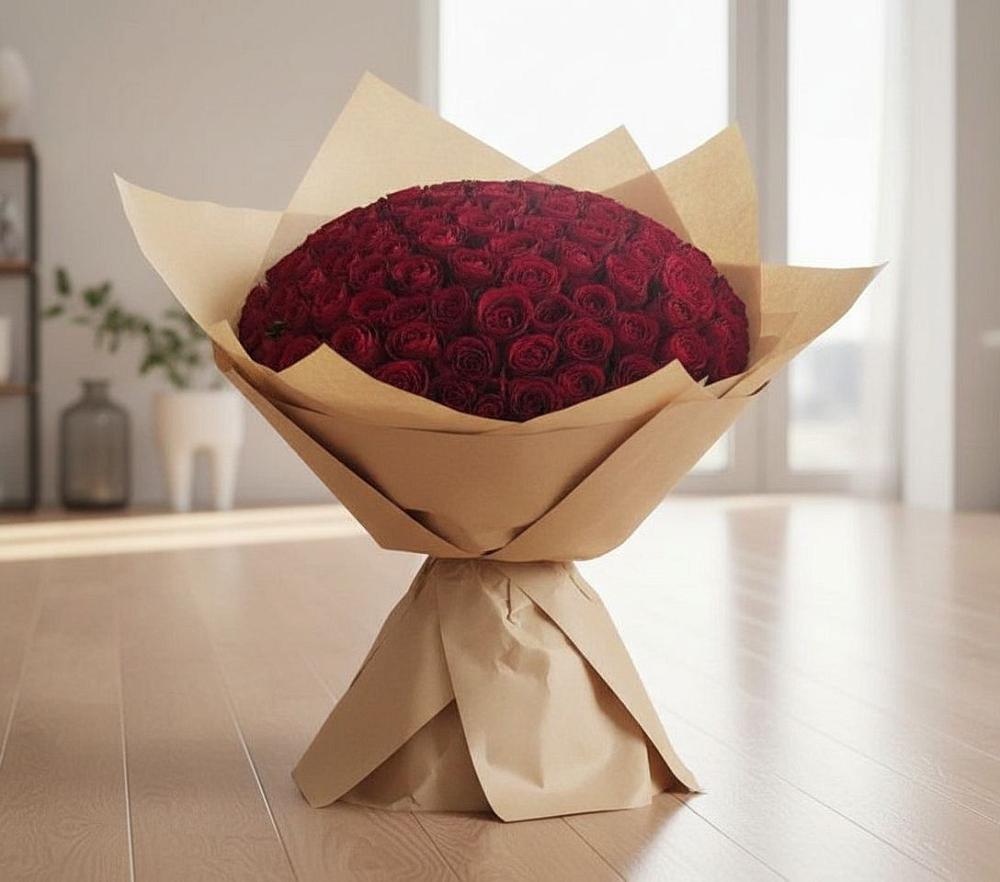 Букет 101 Красная роза в Стерлитамаке