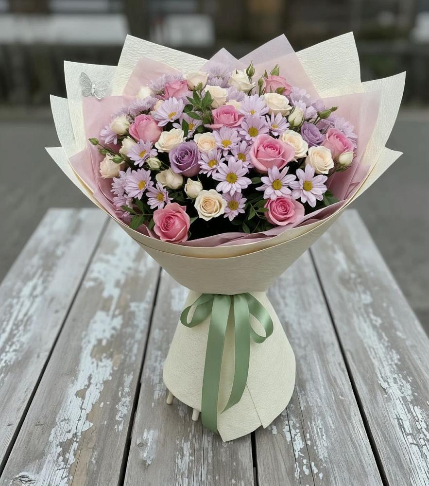 Букет цветов из: Розы и Хризантемы в Стерлитамаке